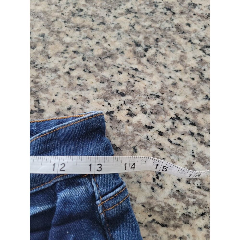Enjean‎ Jeans Womens Size 3 Super High Rise  BF Blue Denim  26x27 - Picture 5 of 9